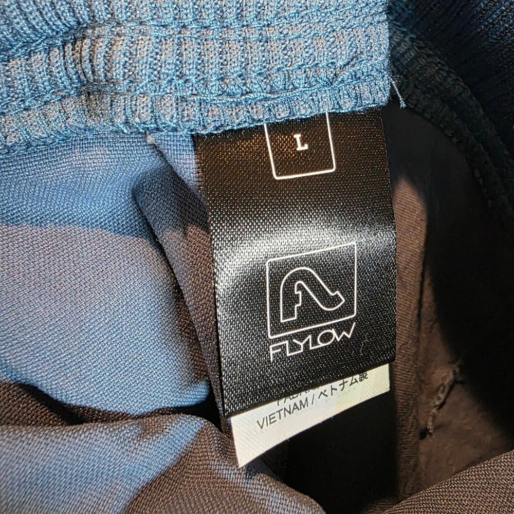 Flylow Life Jumper Shortalls Overall Shorts Womens Large BlueUPF50 Outdoor $100 - Picture 9 of 14